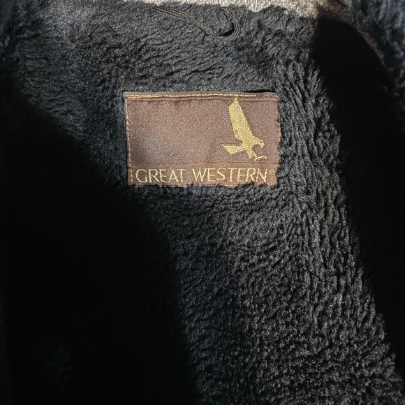 Vintage 1970’s Men's Gray Pea Coat with Faux Fur Collar - Picture 5 of 6